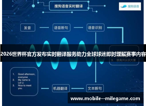 2026世界杯官方发布实时翻译服务助力全球球迷即时理解赛事内容